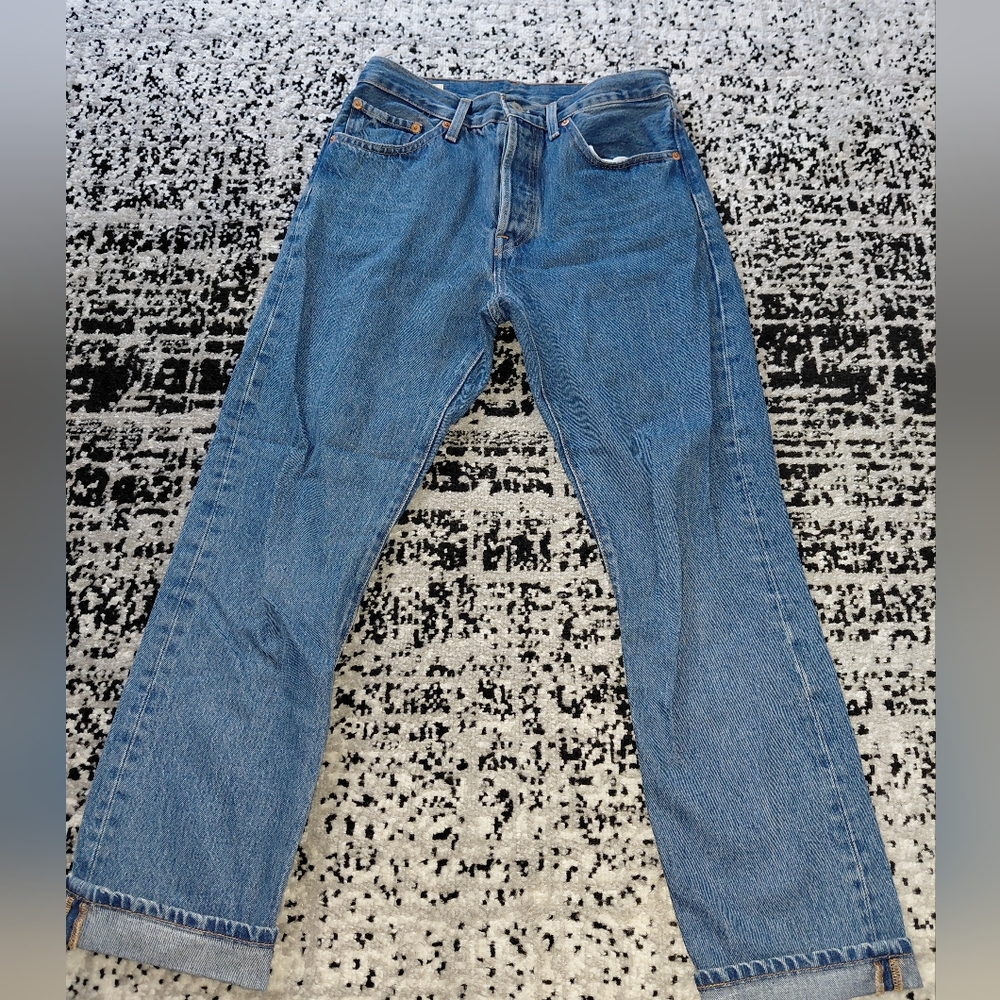Levi’s 501 Original Fit High Rise Straight Leg Jeans 26 Shout Out Stone - Picture 9 of 16